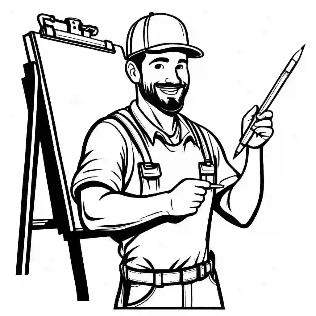 Professions coloring pages