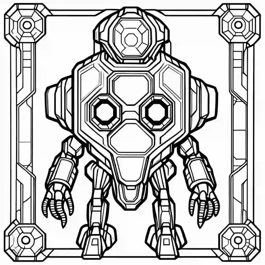 Nanobot coloring pages