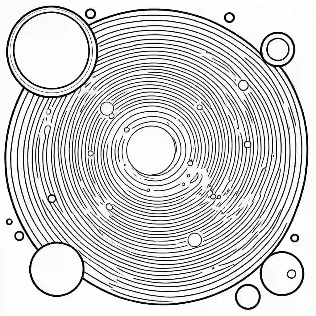 Galaxies coloring pages