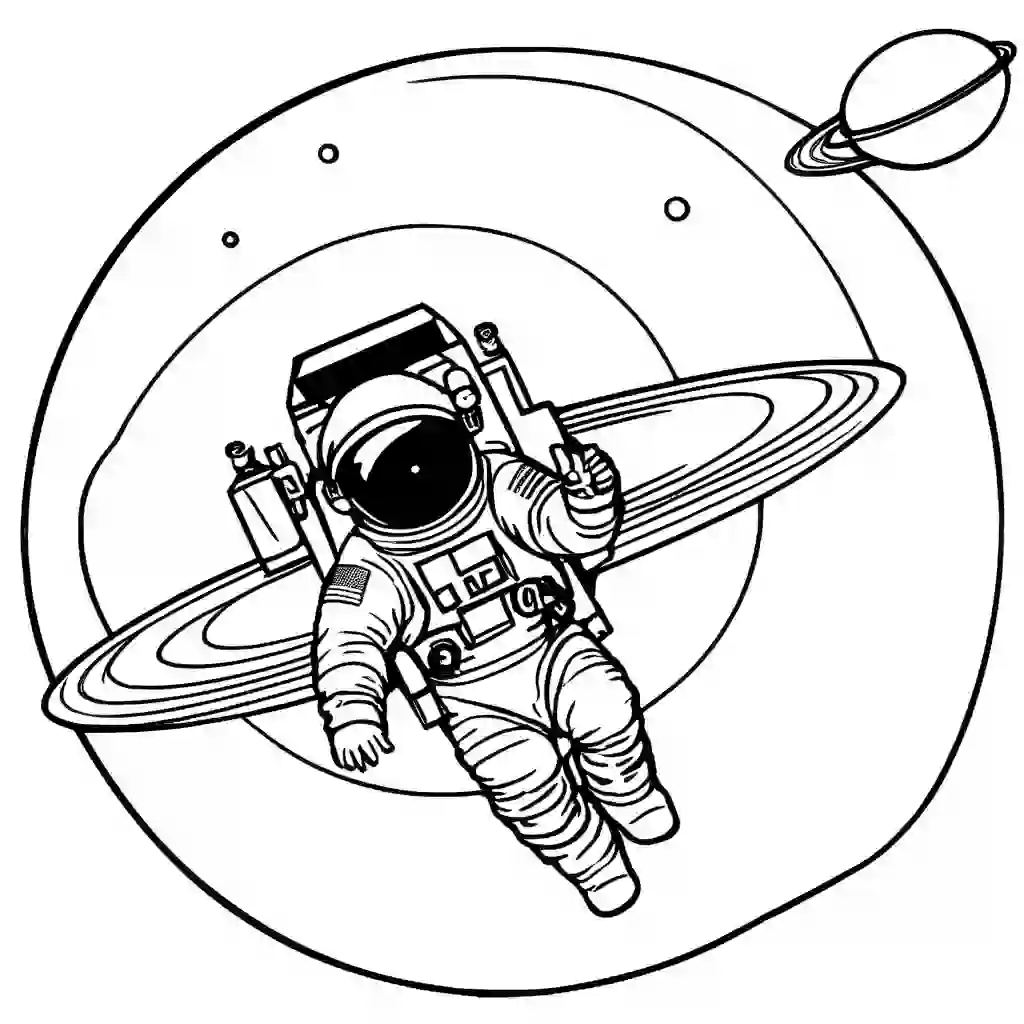 Satellite coloring pages