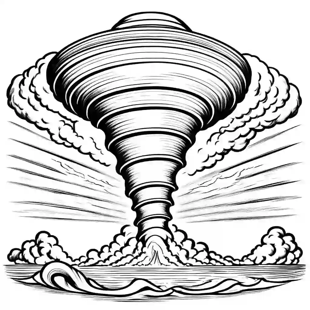 Tornadoes coloring pages