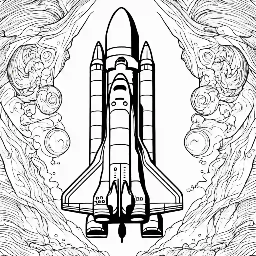 Space and Planets coloring pages