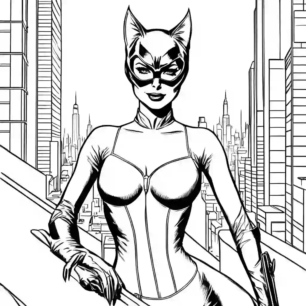 Catwoman coloring pages