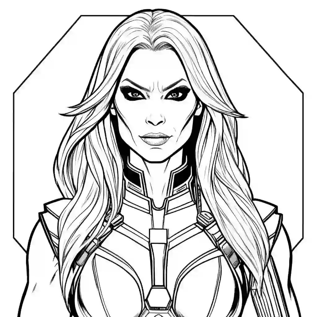 Gamora coloring pages