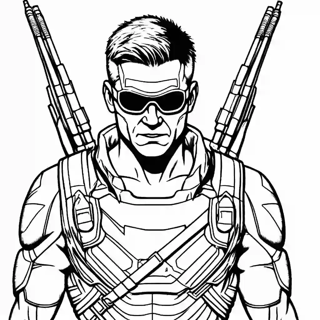Hawkeye coloring pages