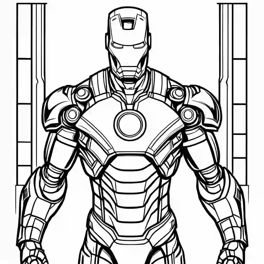 Iron Man Printable Coloring Book Pages for Kids