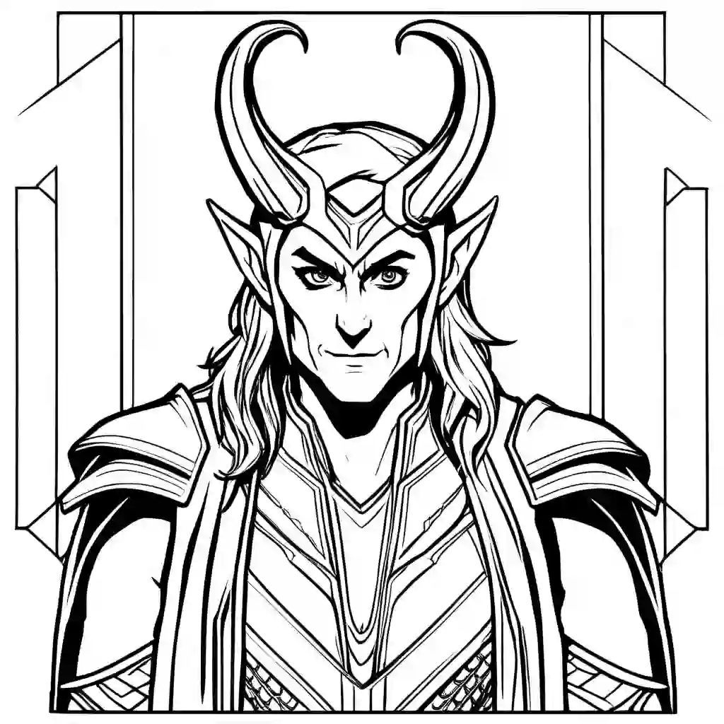 Loki coloring pages