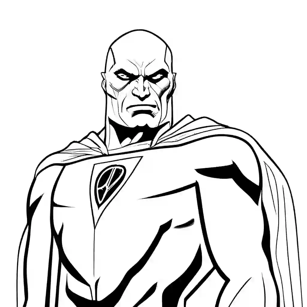 Martian Manhunter Printable Coloring Book Pages for Kids