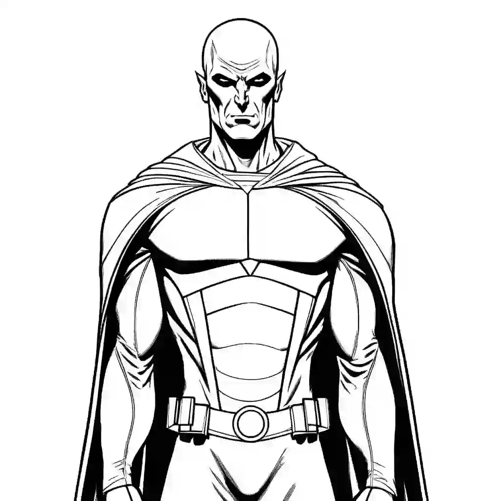 Martian Manhunter Printable Coloring Book Pages for Kids