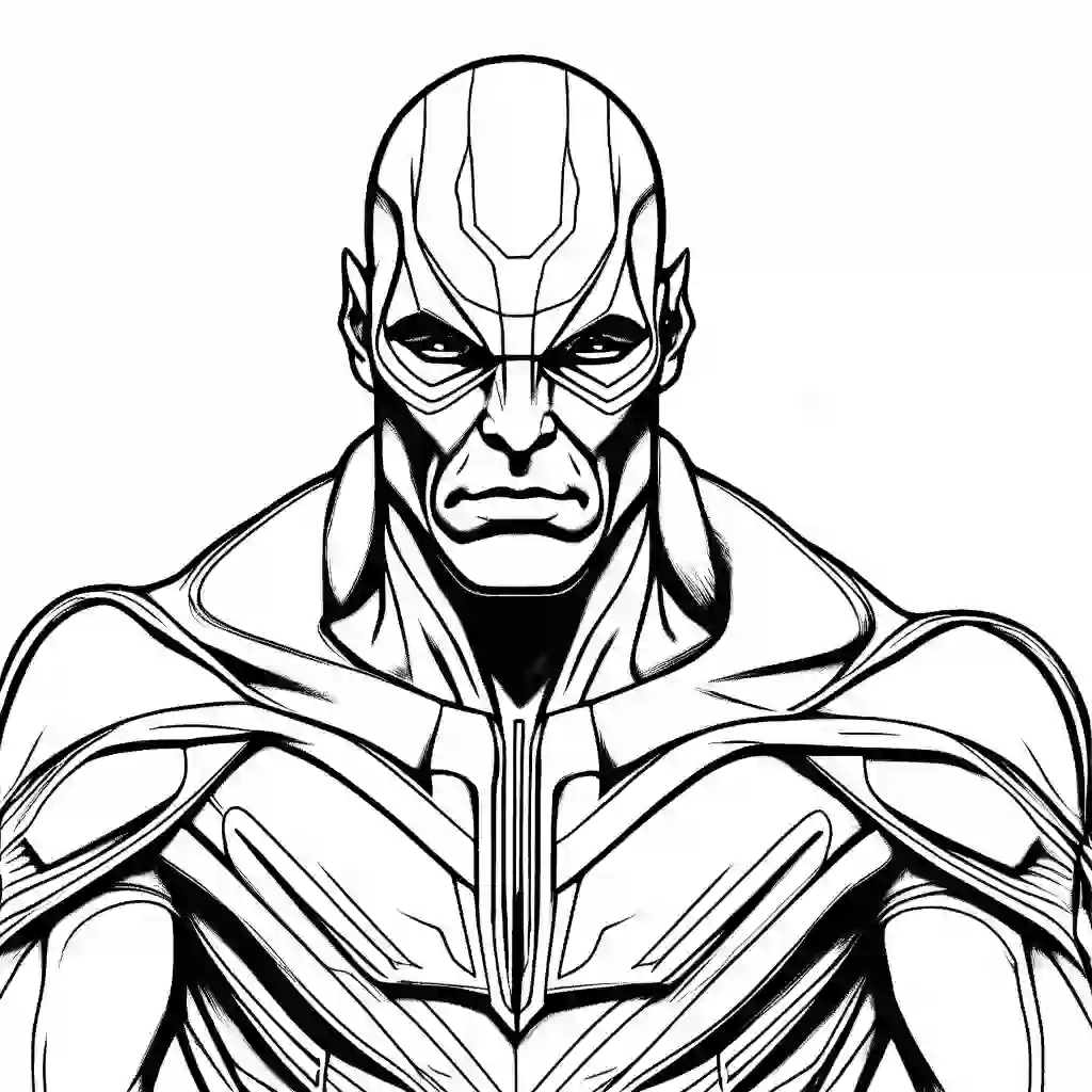 Martian Manhunter Printable Coloring Book Pages for Kids