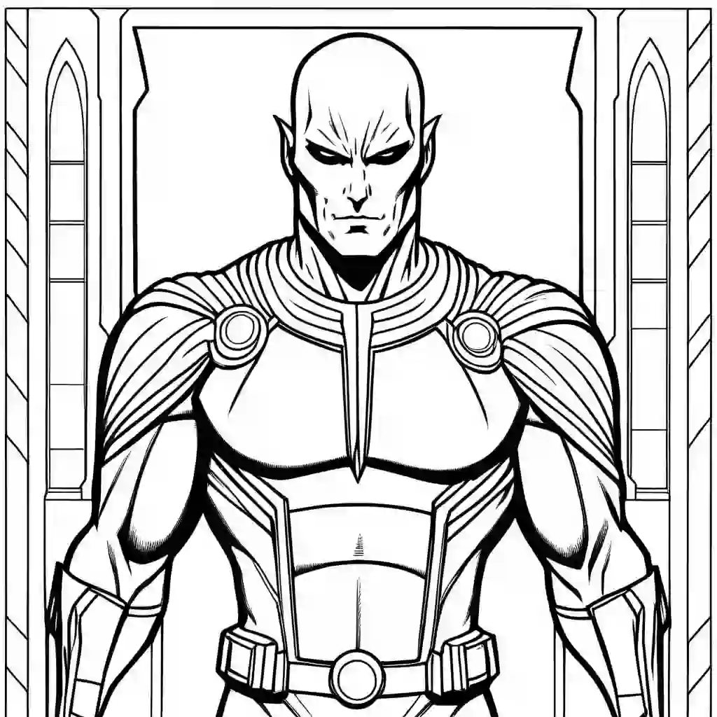 Martian Manhunter Printable Coloring Book Pages for Kids