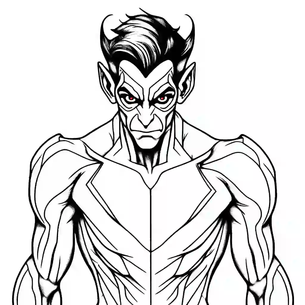Nightcrawler coloring pages
