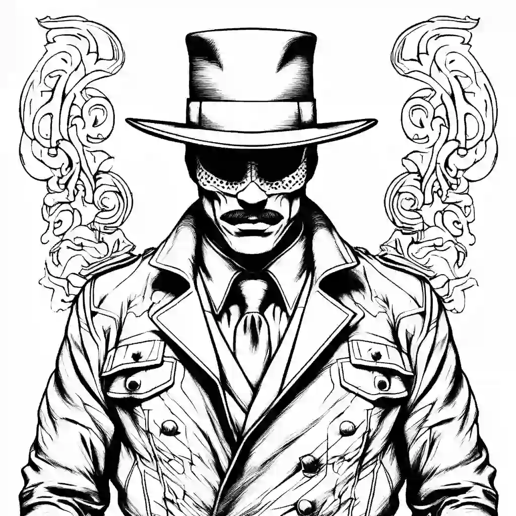 Rorschach Printable Coloring Book Pages for Kids