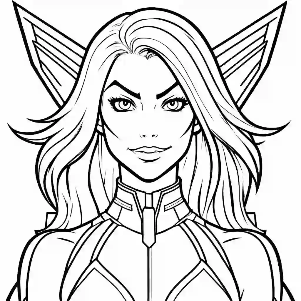Starfire coloring pages