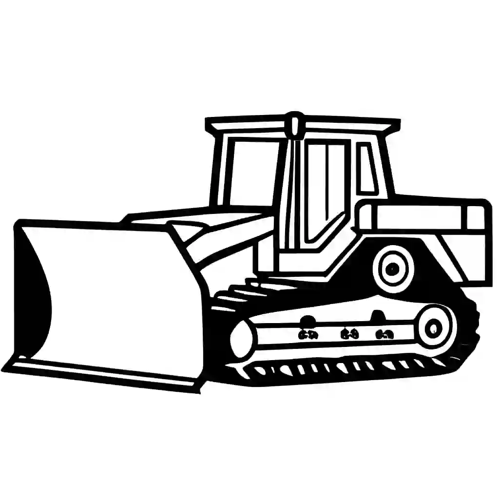 Bulldozers coloring pages