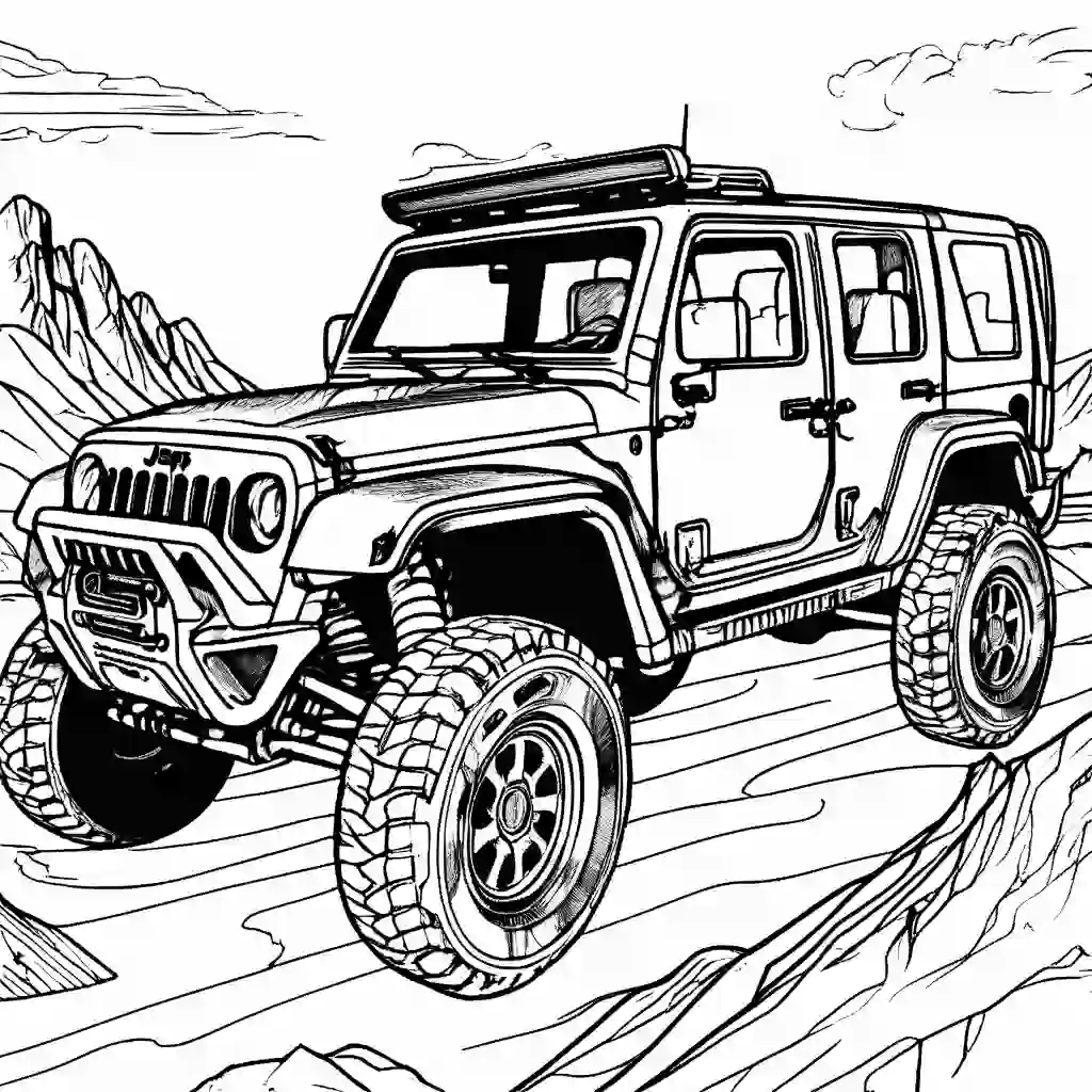 Jeeps coloring pages