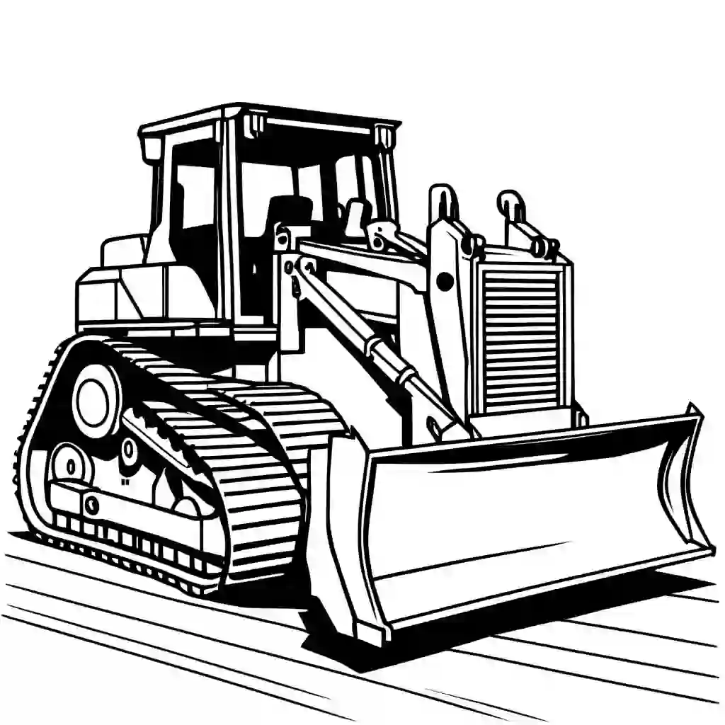 Trucks and Tractors coloring pages