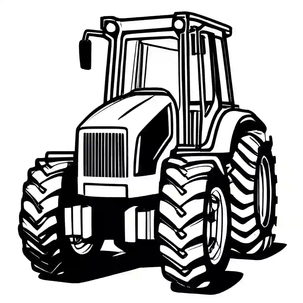 Front Loaders Printable Coloring Book Pages for Kids