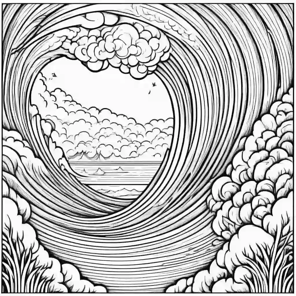 Cyclone coloring pages