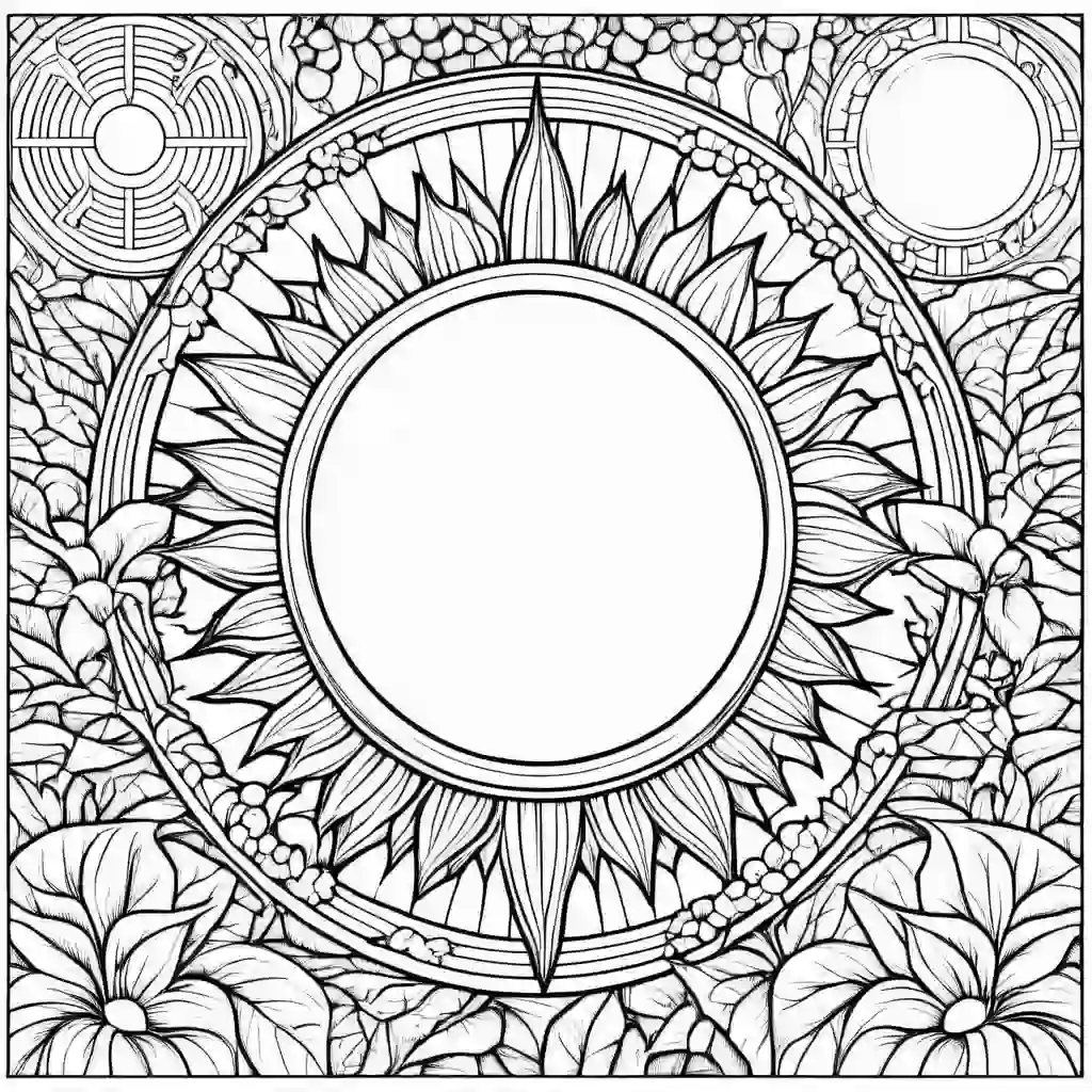 Eclipse coloring pages