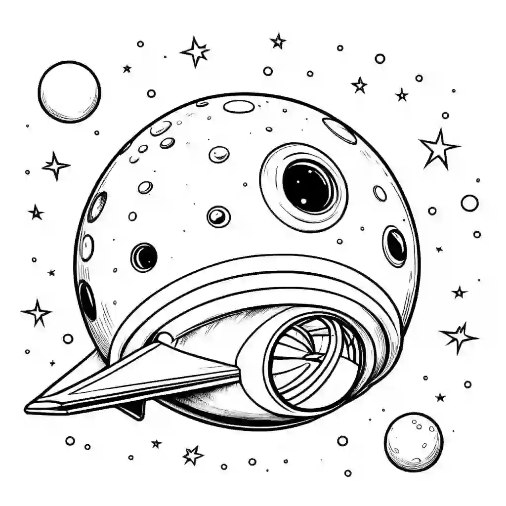 Meteor coloring pages