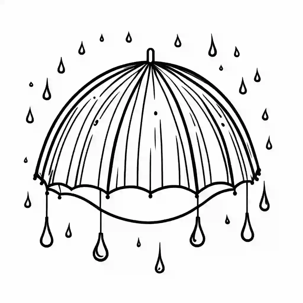 Raindrops coloring pages